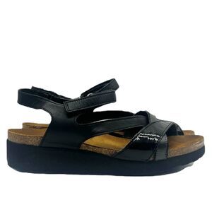 NAOT Sandals Women Size 5 Kayla Wedge with Cork Footbed Shoes